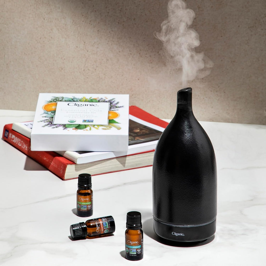 Cliganic Organic Lemon Essential Oil – 0.51 oz | Pure, Natural Aromatherapy