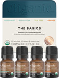 Cliganic Organic Essential Oils Gift Set (Top 4 - The Basics - Pack of 2)