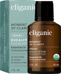 Cliganic Organic Eucalyptus Essential Oil – 100% Pure, Steam-Distilled, Non-GMO | USDA Organic Certified