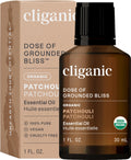 Cliganic Organic Patchouli Essential Oil - 100% Pure & Non-GMO for Aromatherapy
