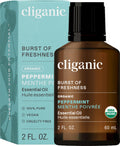 Cliganic Organic Peppermint Essential Oil – 100% Pure, USDA Organic, Non-GMO (Packaging May Vary)