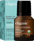 Cliganic Organic Peppermint Essential Oil - 100% Pure, Undiluted, Non-GMO | Aromatherapy