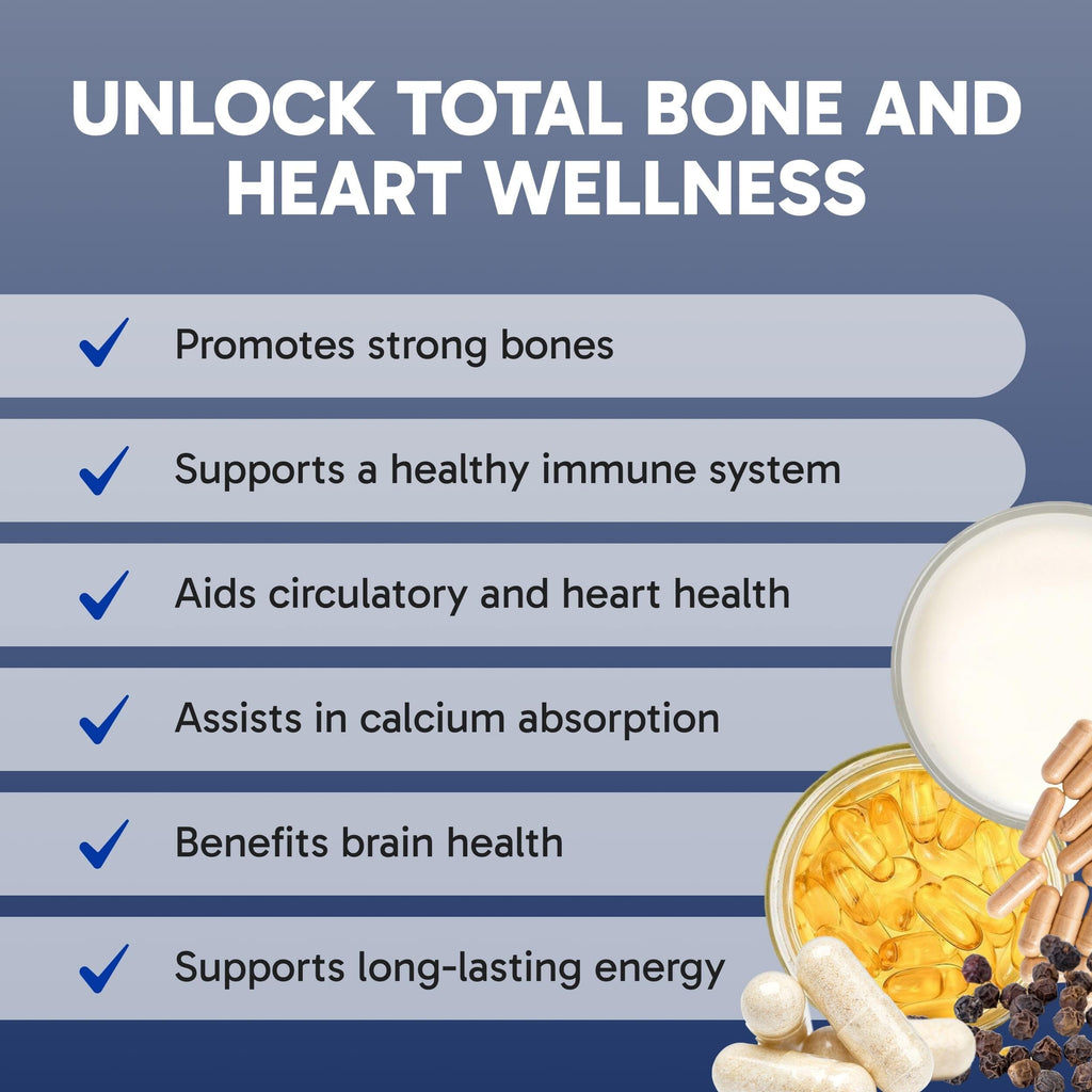 Clinical Effects Vitamin K2 + D3 60 Caps – Bone & Heart Health – USA Made