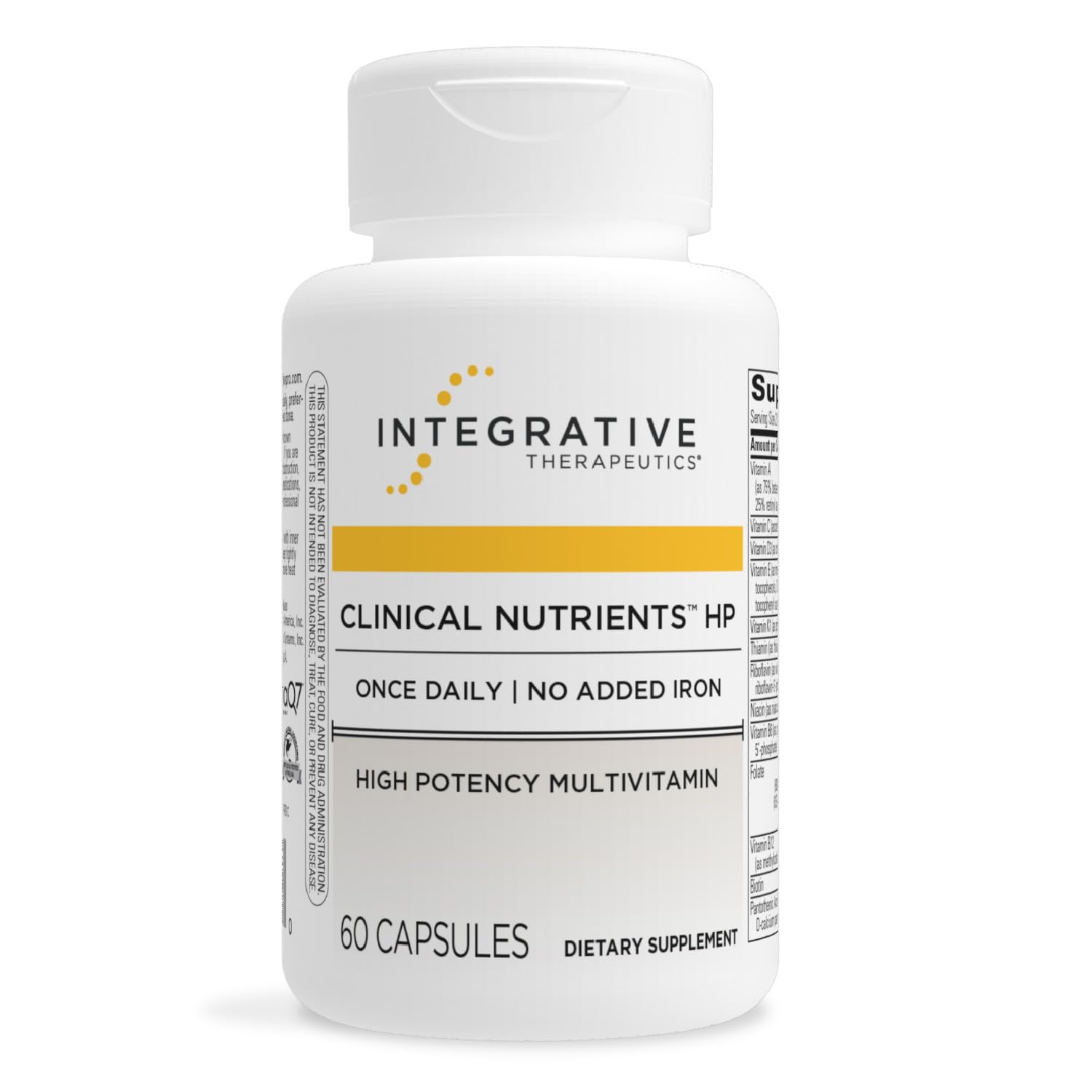Integrative Therapeutics Clinical Nutrients HP – Daily Multivitamin for Vital Nutrients (60 Count, 30 Servings) – No Iron, Dairy-Free