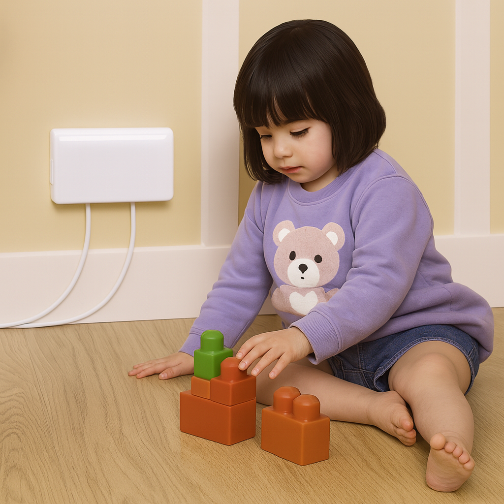 Clippasafe Double Electric Socket Cover - White