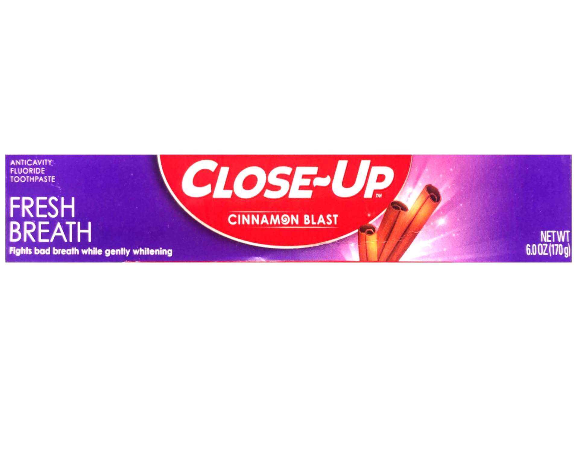 Close-Up Cinnamon Anticavity Fluoride Toothpaste 6 Ounce Pack of 2
