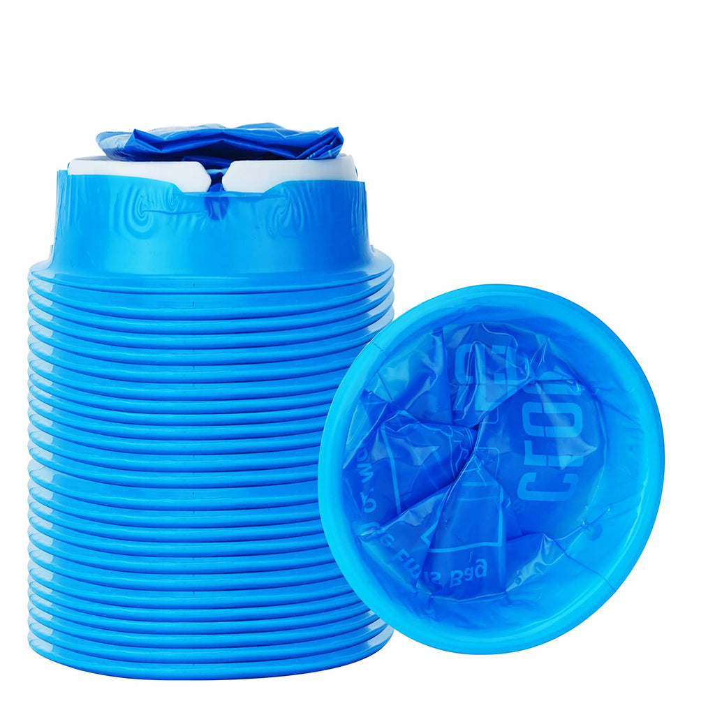 CLOUDBERG 24 Pack Blue Emesis Bags – Disposable Nausea Bags for Travel