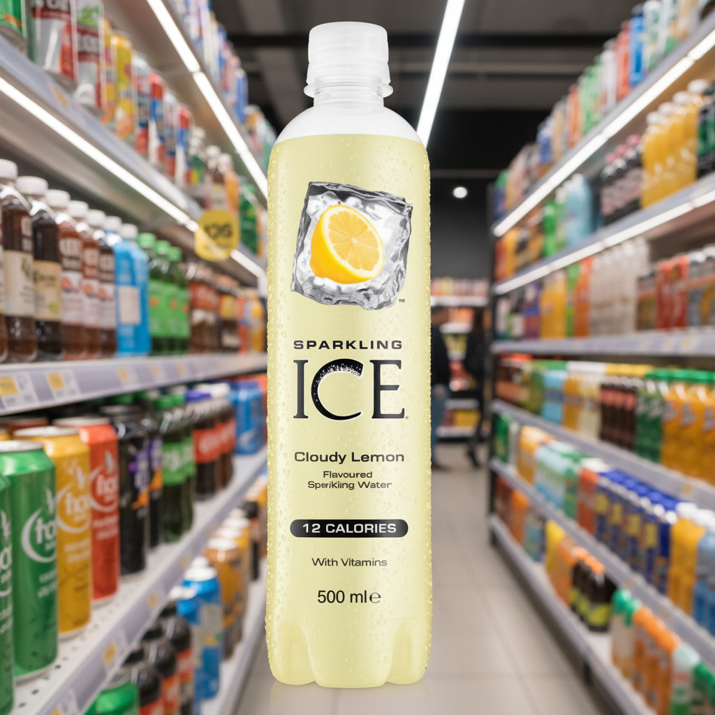 12 x Sparkling Ice Cloudy Lemon Flavoured Sparkling Water 500Ml