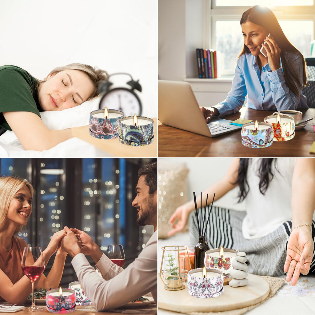 CLTNIKET 36-Pack Scented Candles Gift Set | Soy Wax Travel Tin 2.5 oz