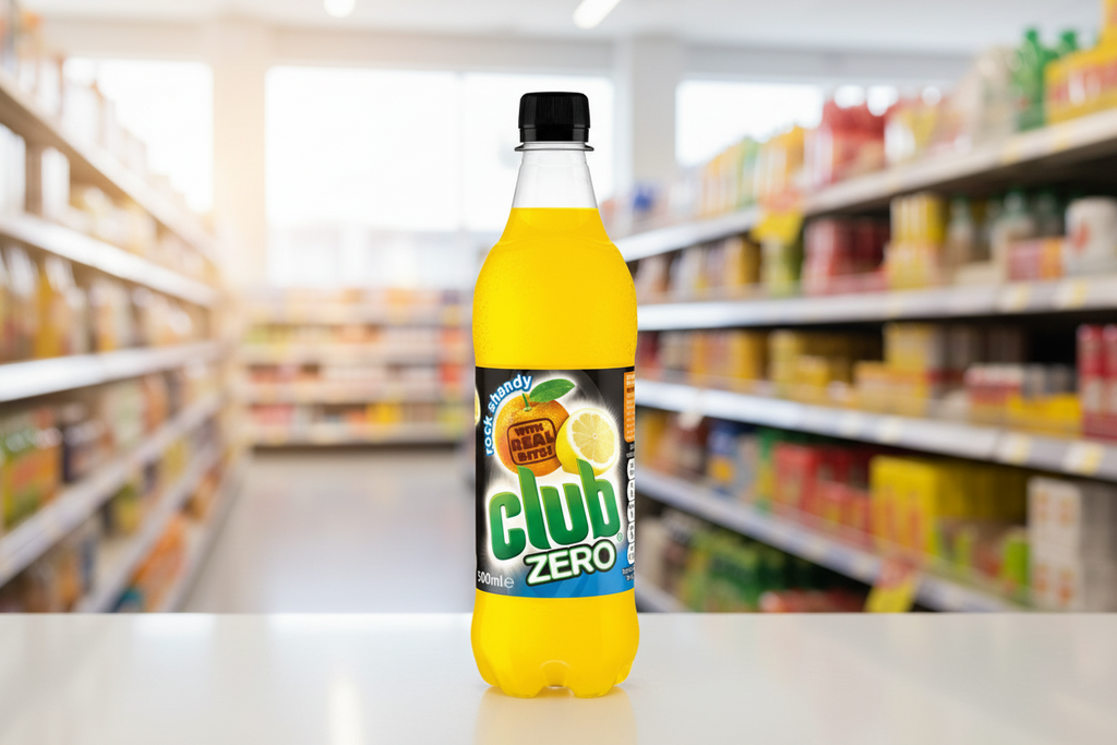 24 x Club Zero Sugar Orange 500Ml