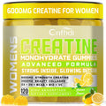 CNFDHI Creatine Gummies Monohydrate 6000MG, Pre-Workout for Women, Collagen, L-Taurine, BCAA 2:1, B12& Vitamin C for Muscle Support, Enhance Strength, Energy Boost, 30 Days Supply