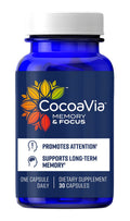 CocoaVia Memory & Focus Brain Supplement – 30 Day, Cocoa Flavanol, Lutein, Caffeine