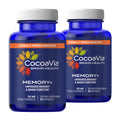 Memory+ Brain Supplement by CocoaVia | Clinically Proven 750 mg Cocoa Flavanols, Sugar Free, Vegan, 60-Day Supply