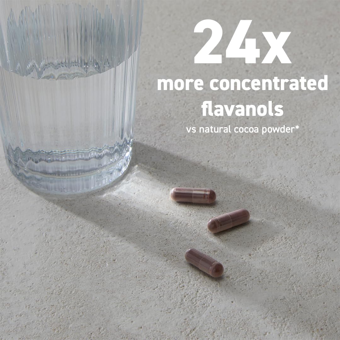 CocoaVia Memory+ Brain Supplement – 750 mg Cocoa Flavanols, Plant-Based & Sugar Free