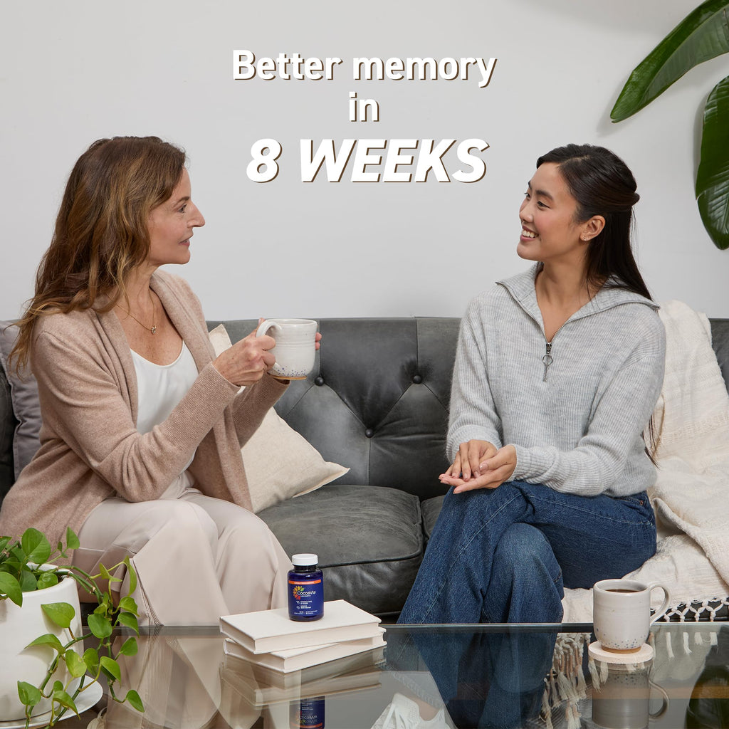 CocoaVia Memory+ Brain Supplement – 750 mg Cocoa Flavanols, Plant-Based & Sugar Free