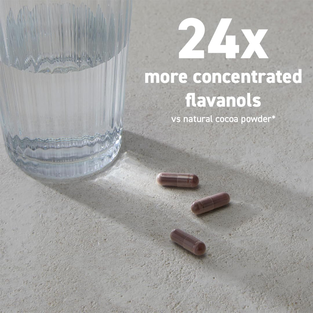 CocoaVia Memory+ Brain Supplement – 750 mg Cocoa Flavanols, Plant-Based & Sugar Free