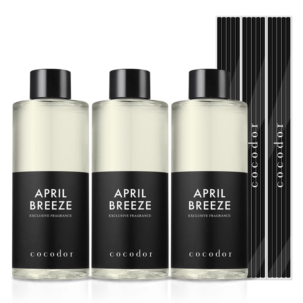 COCODOR Reed Diffuser Refill – April Breeze 6.7oz 3-Pack