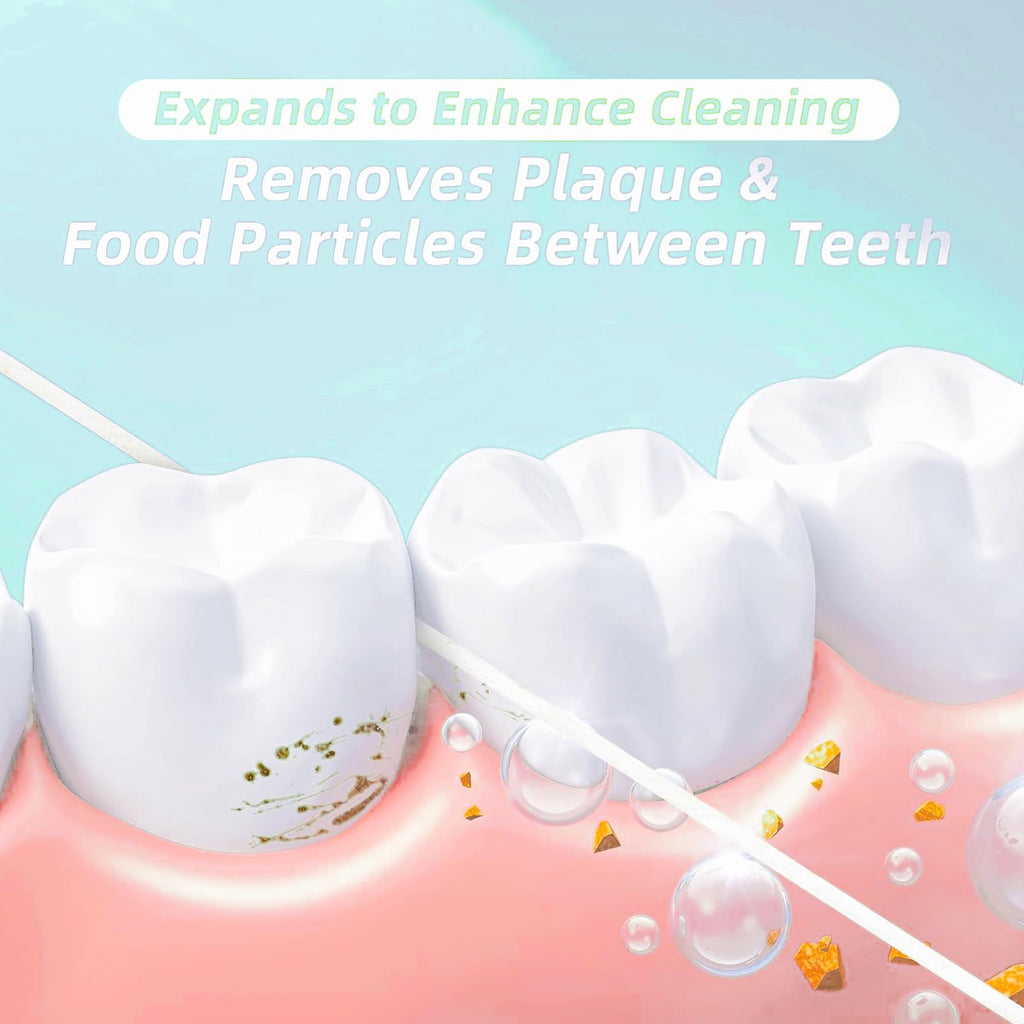 Coconut Oil Dental Floss for Wide Spaces – Implants, Bridges, Braces | Mint, Waxed