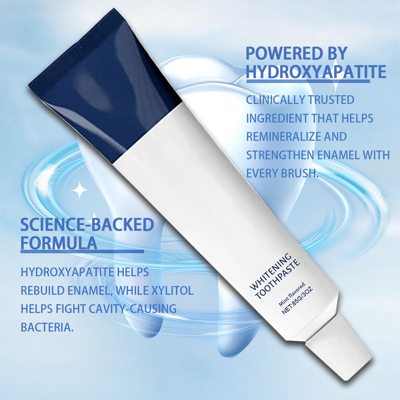 Fluoride-Free Hydroxyapatite Toothpaste with Coconut Oil & Xylitol