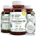 Natural Nutra Norwegian Cod Liver Oil Softgels – 250 Count | Skin, Bones, Eyes & Heart Health