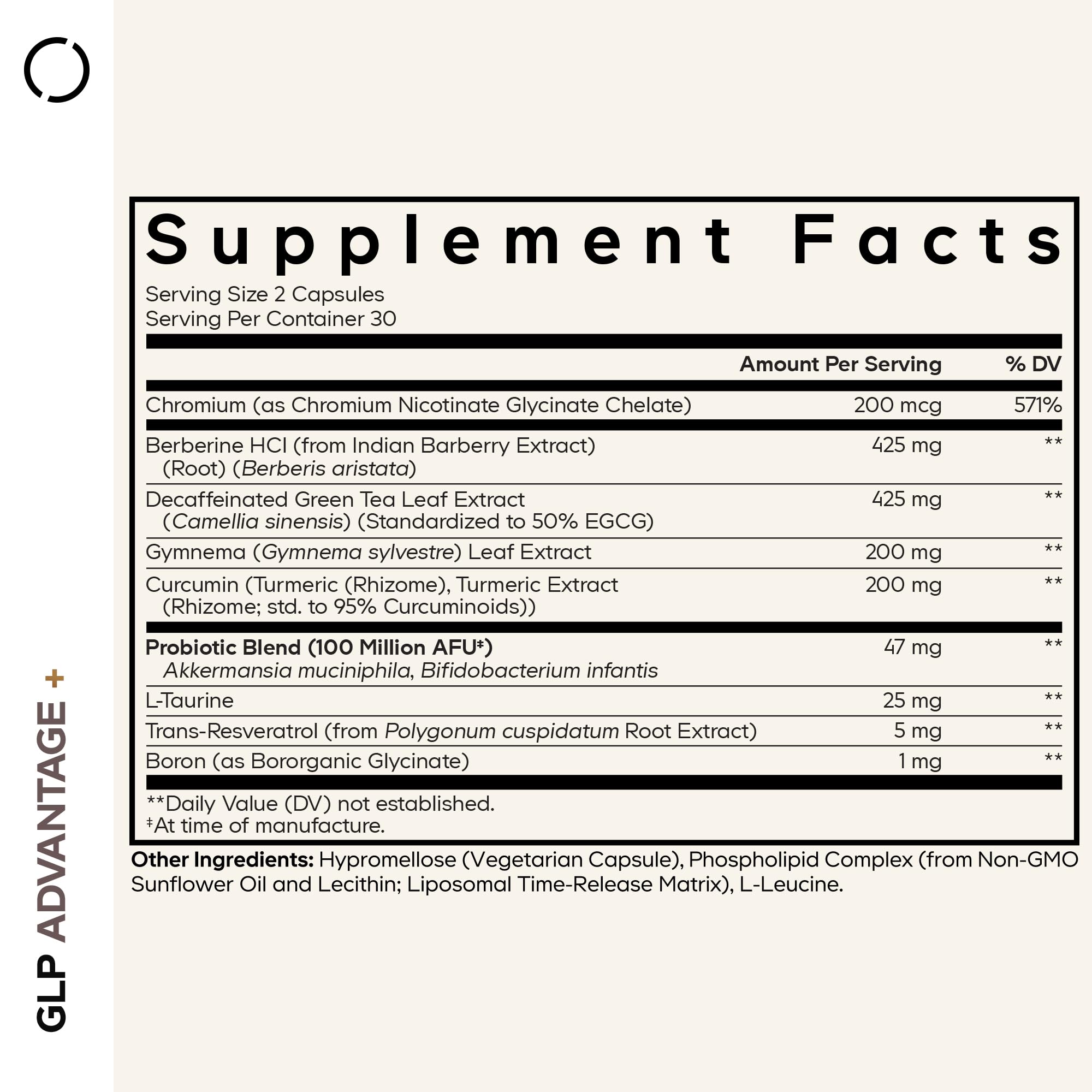 Codeage GLP-Advantage+ Supplement — Metabolic & GLP-1 Support, 60 Capsules