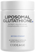 Codeage Liposomal Glutathione Supplement – 500 mg Setria L-Glutathione, Liposomal Delivery, Vegan, Non-GMO