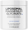 Codeage Liposomal Magnesium Glycinate Supplement – 2-Month Supply, 240 Count, BioPerine, Non-GMO Vegan