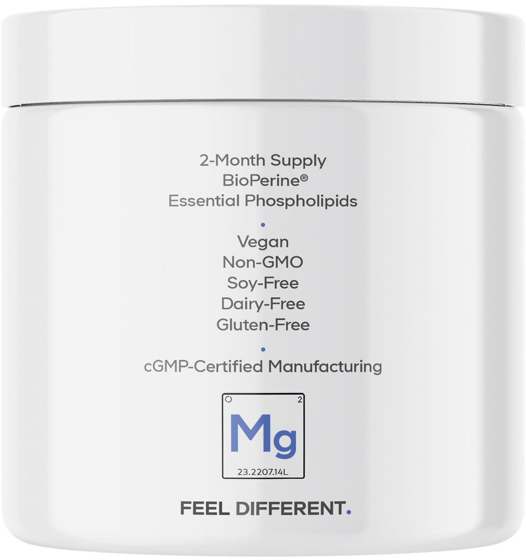 Codeage Liposomal Magnesium Glycinate Supplement – 2-Month Supply, 240 Count, BioPerine, Non-GMO Vegan