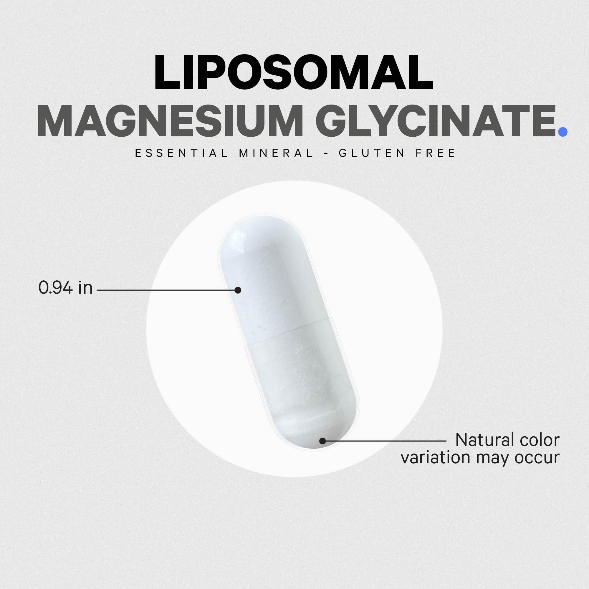 Codeage Liposomal Magnesium Glycinate Supplement – 2-Month Supply, 240 Count, BioPerine, Non-GMO Vegan