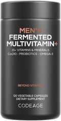 Codeage Men’s Daily Multivitamin – 25+ Vitamins, Organic Whole Foods, 120 Capsules