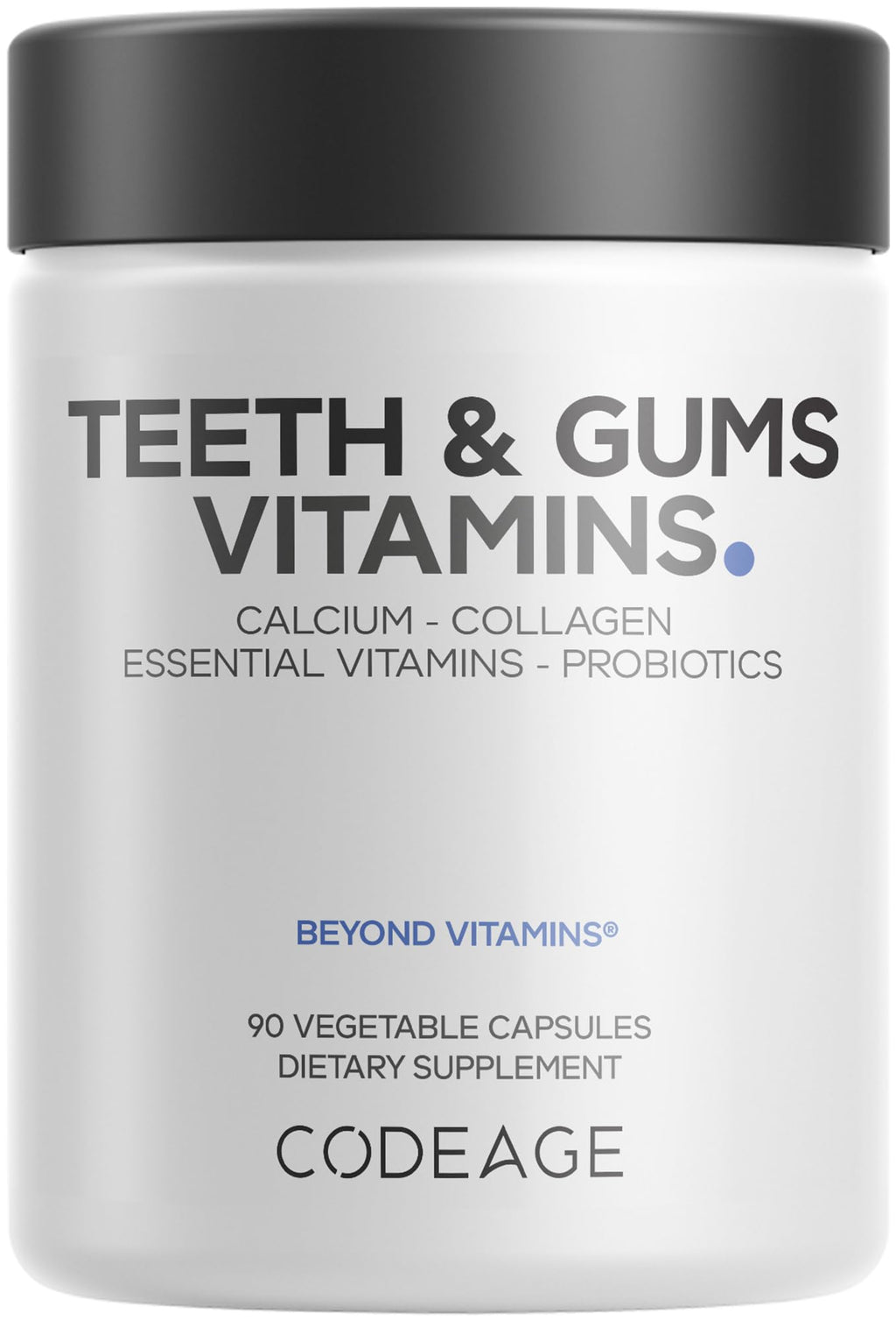 Codeage Teeth & Gums Vitamins + Oral Probiotics – Dental Multivitamin (90 Capsules)