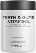 Codeage Teeth & Gums Vitamins + Oral Probiotics – Dental Multivitamin (90 Capsules)