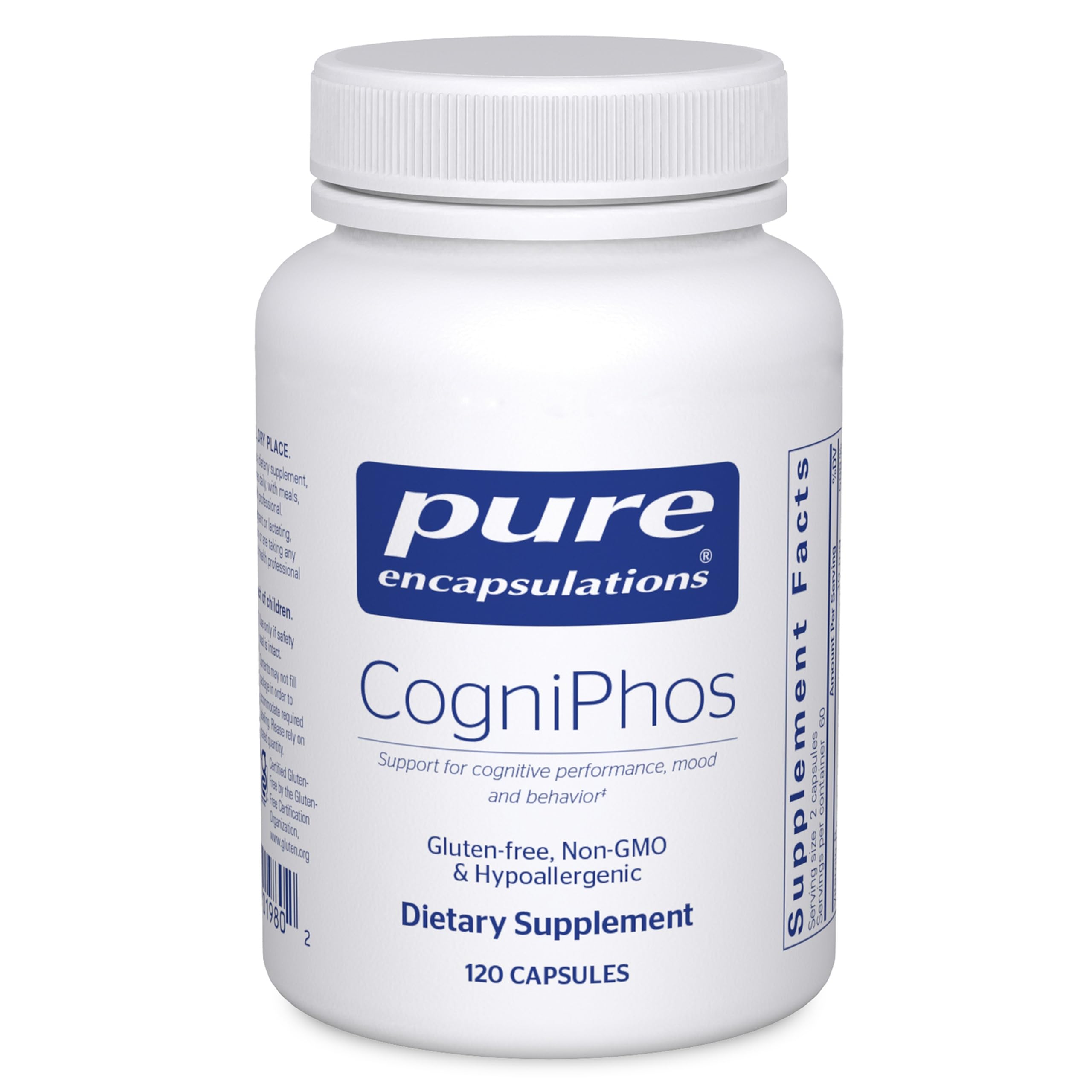 Pure Encapsulations CogniPhos | Neuronal Support for Cognitive Performance & Behavior | 120 Capsules
