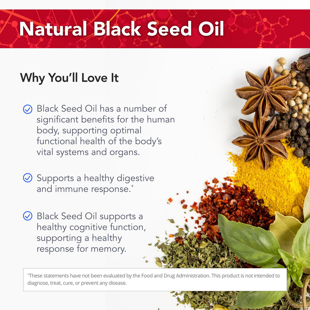 Physician's Strength Black Seed Oil 8 oz – Cold-Pressed, Non-GMO, 48 Servings