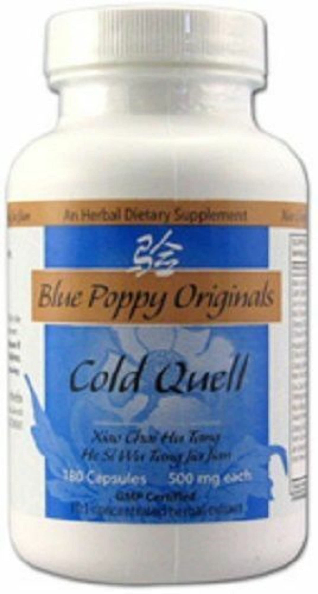 ColdQuell 180 Capsules, 500mg Each — Blue Poppy Herbal Supplement