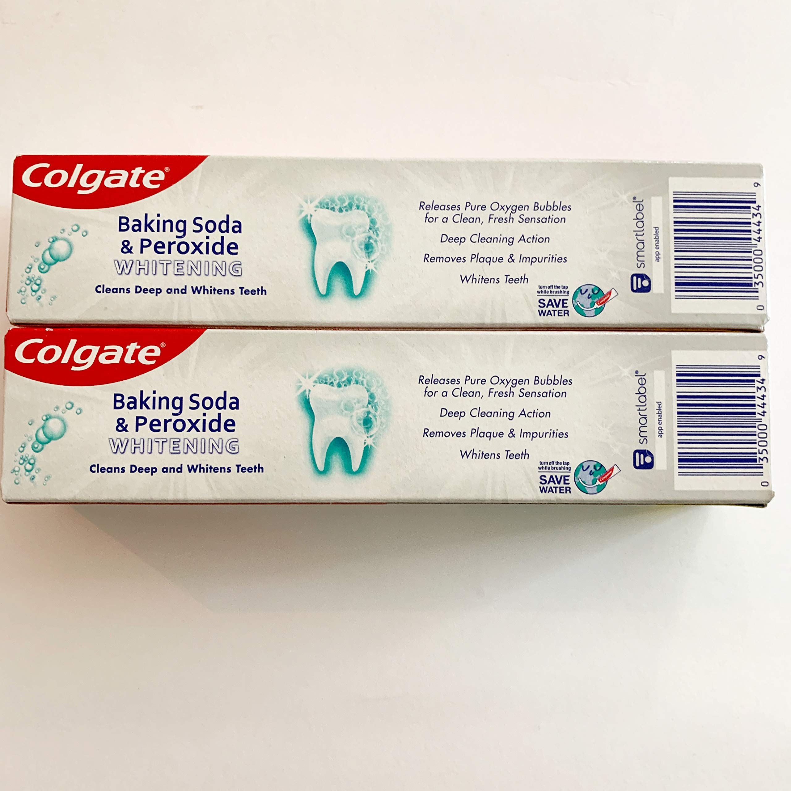 Colgate Baking Soda & Peroxide Whitening Toothpaste – Frosty Mint Stripe 4 oz + 60% Free