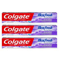 Colgate Max Fresh KnockOut Gel Toothpaste – 2.5 oz, 3-Pack | Fights Cavities & Whitens