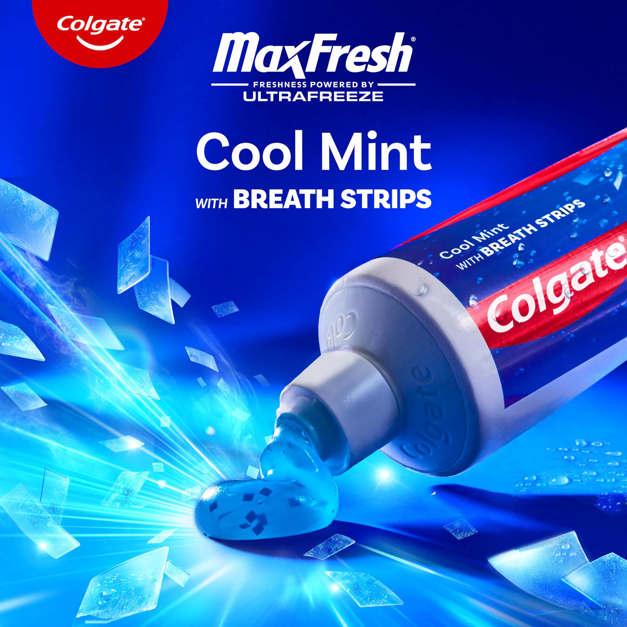 Colgate Max Fresh Travel Size Toothpaste with Breath Strips – Cool Mint (24 Pack)