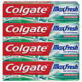Colgate Max Fresh Whitening Toothpaste with Breath Strips - Clean Mint - 6 oz 4-Pack
