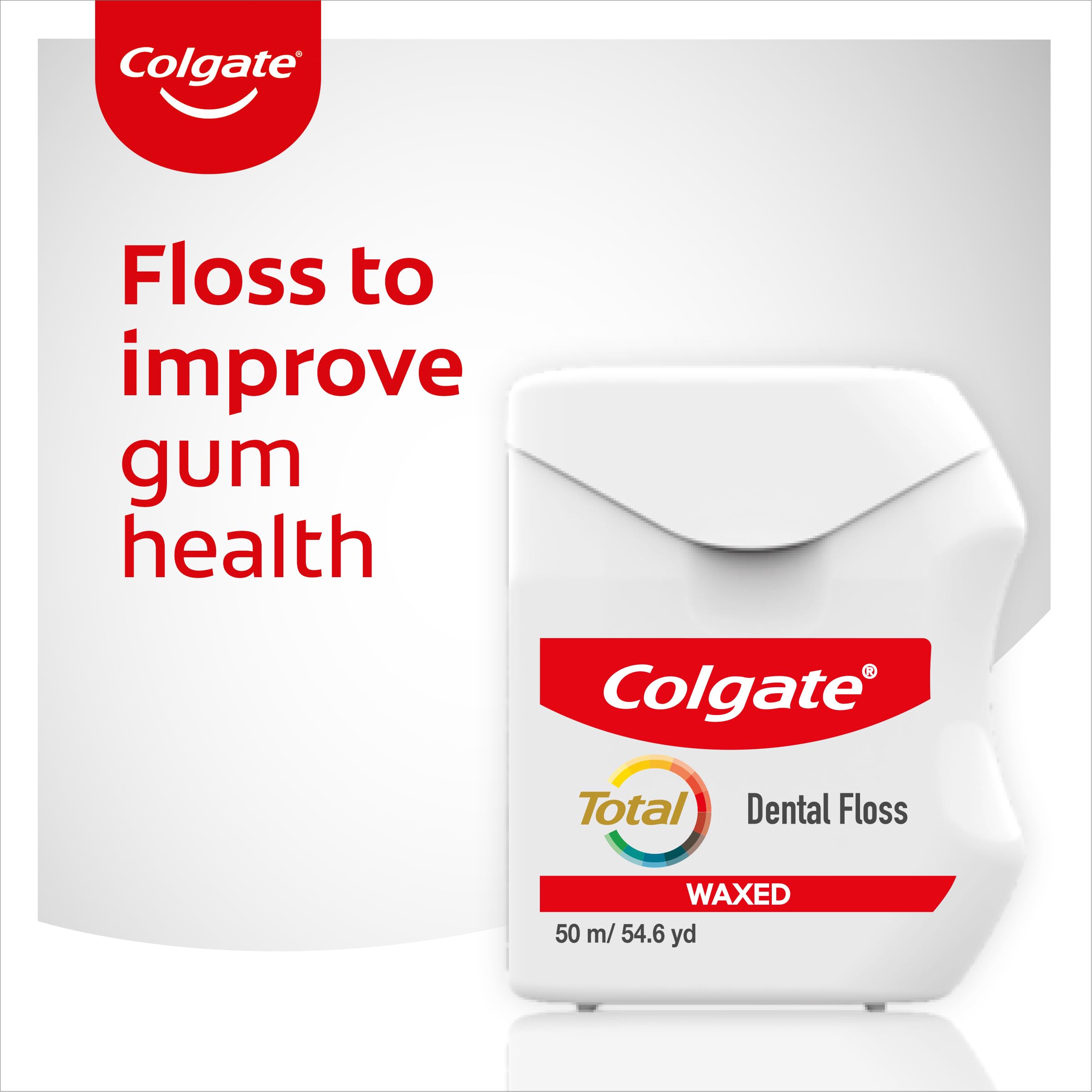 Colgate Pro Gum Health Interdental Floss 25m – Waxed, Reduces Plaque & Improves Gum Health