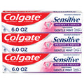 Colgate Sensitive Toothpaste with Whitening – Prevent & Repair, 6 oz, 3 Pack