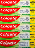 Colgate Sparkling White Whitening Toothpaste, Mint - 4 oz (6 Pack)