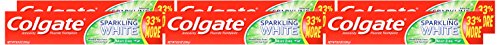 Colgate Sparkling White Whitening Toothpaste, Mint - 8 oz (6 Pack)