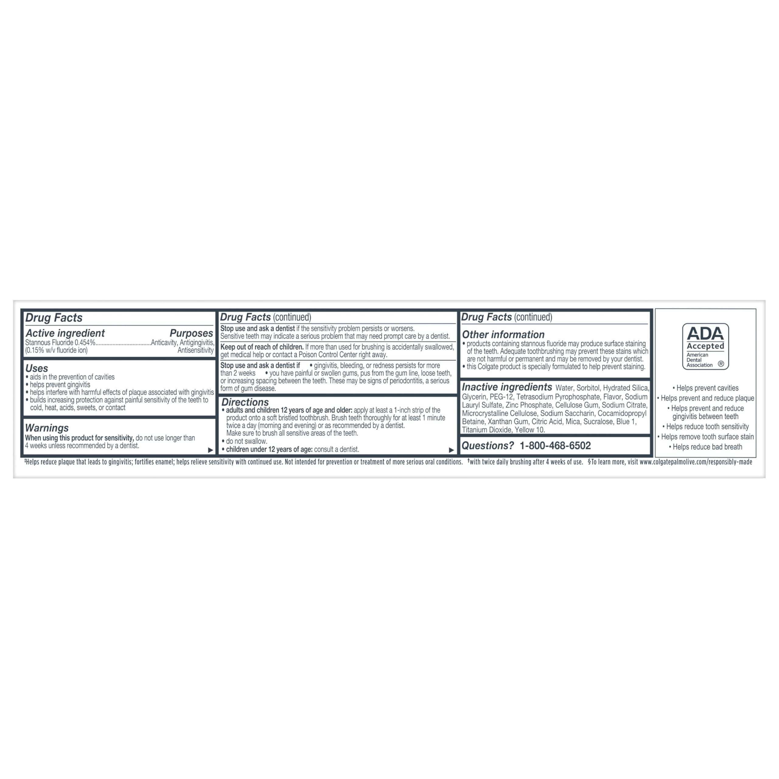Colgate Total Whitening + Fresh Boost Toothpaste Gel - 5.1 oz | 10 Benefits