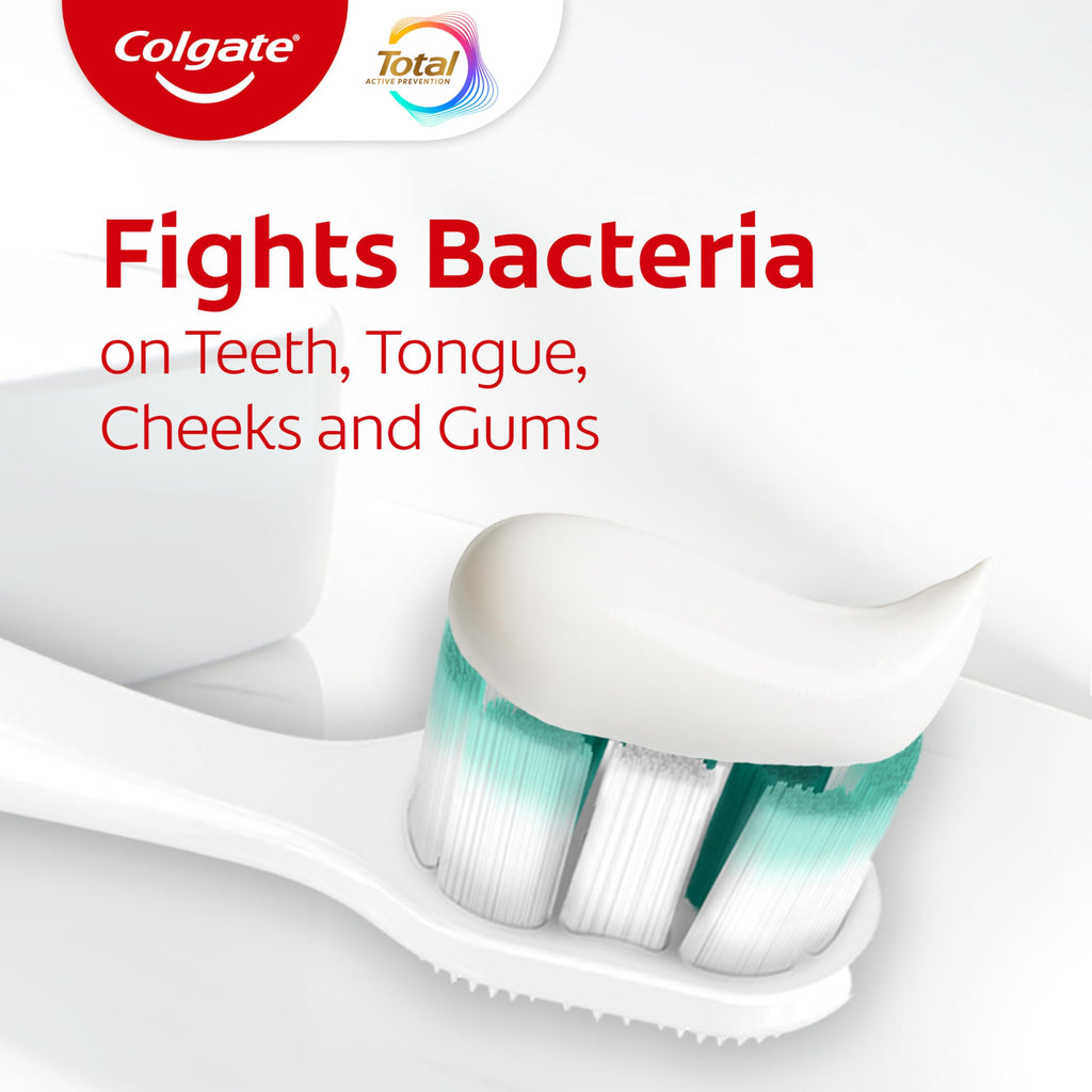 Colgate Total Active Prevention Clean Mint Toothpaste - 4 Pack, 5.1 oz | Anticavity Fluoride