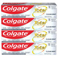 Colgate Total Toothpaste with Whitening, Clean Mint – 4 Pack (4.8 oz each)