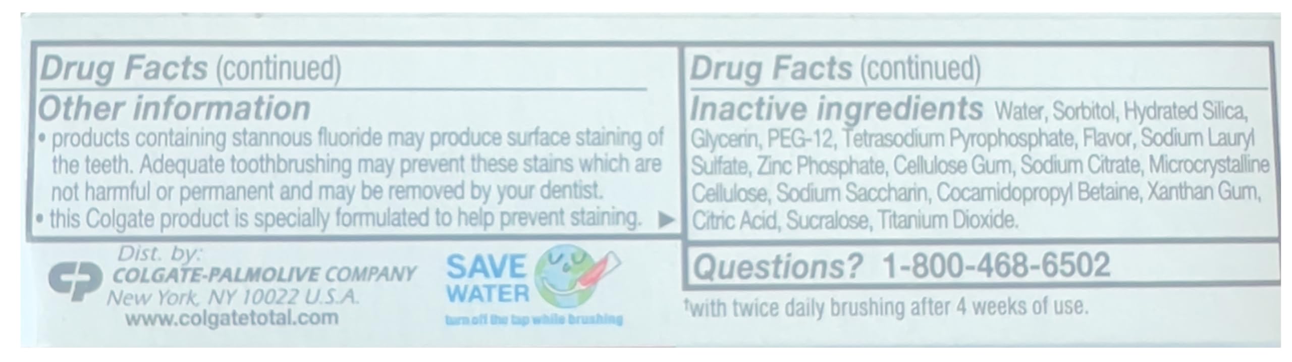 Colgate Total Toothpaste – Clean Mint Travel Size 0.88 oz, Pack of 12