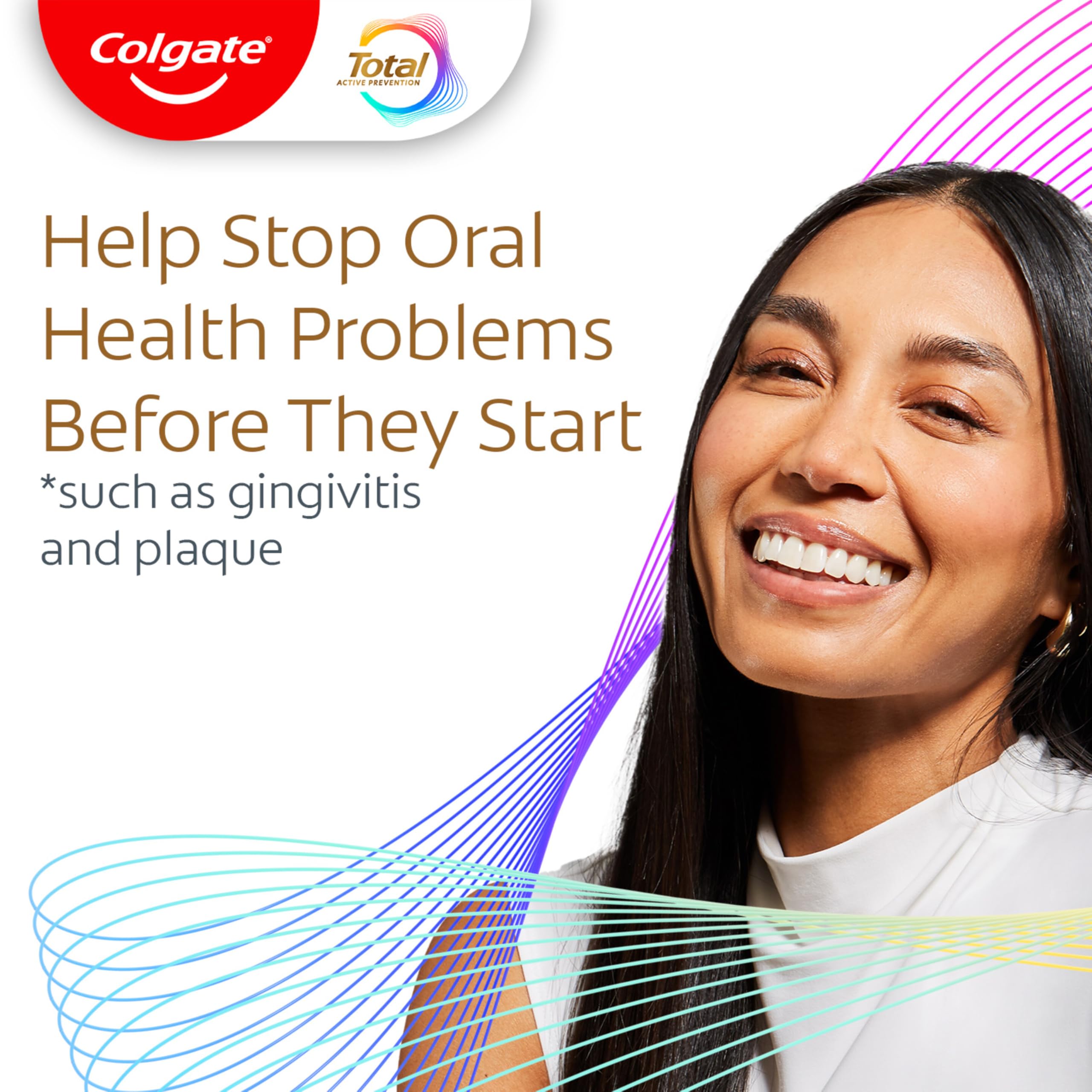 Colgate Total Alcohol Free Mouthwash – Peppermint, 1.0 L | No Alcohol, Gingivitis & Plaque Protection