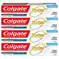 Colgate Total Toothpaste with Stannous Fluoride and Zinc – Deep Clean 5.1 oz (4 Pack) | Sensitivity Relief & Cavity Protection