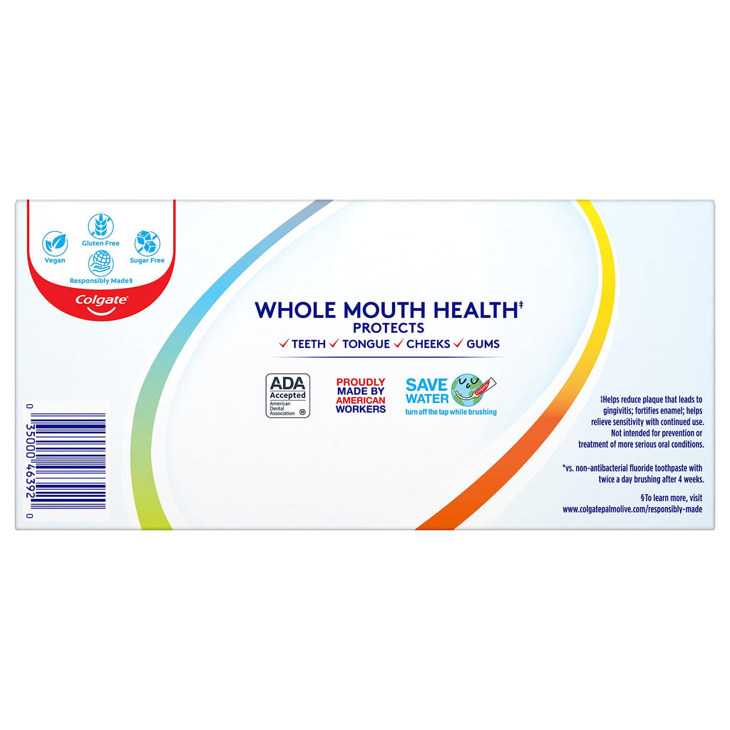 Colgate Total Whitening Toothpaste – 4.8 oz, 2 Count